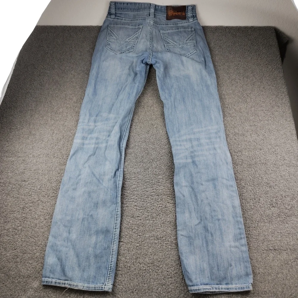 Rock and Roll Denim Double Barrel Relaxed Bootcut Jeans Mens 32x38 Western Rodeo